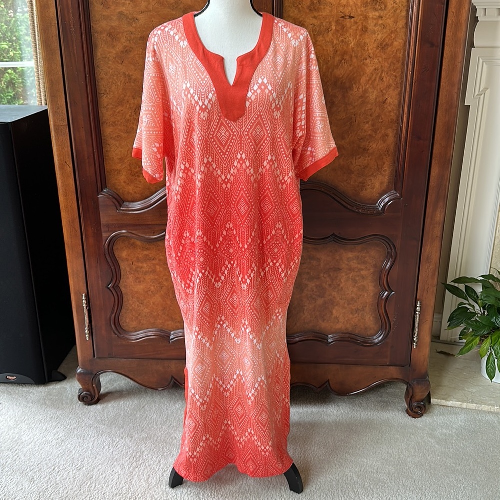 Dreams & Co Aztec Pullover Robe - Picture 7 of 13